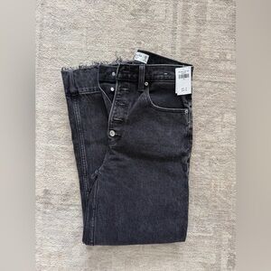 Abercrombie & Fitch The Crop Wide Leg Ultra High Rise Jeans